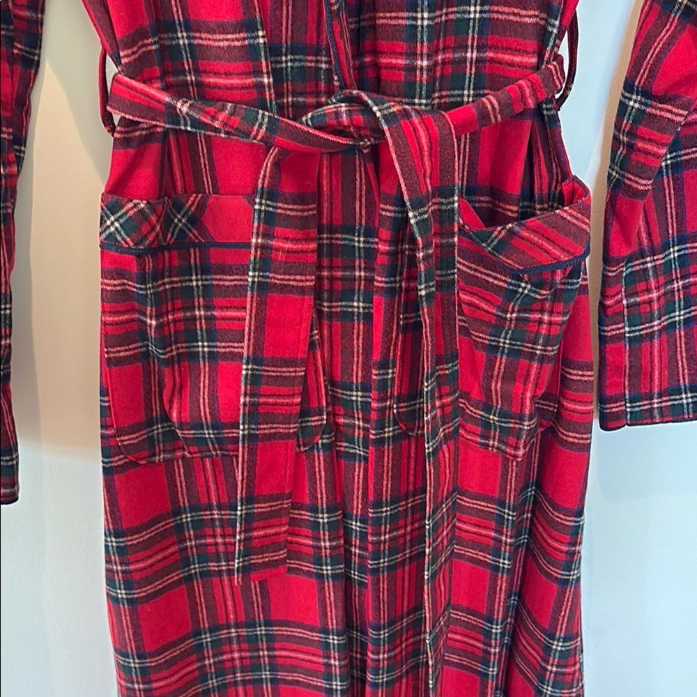 Pendleton Red And Green Cape With Notched Lapel - image 2